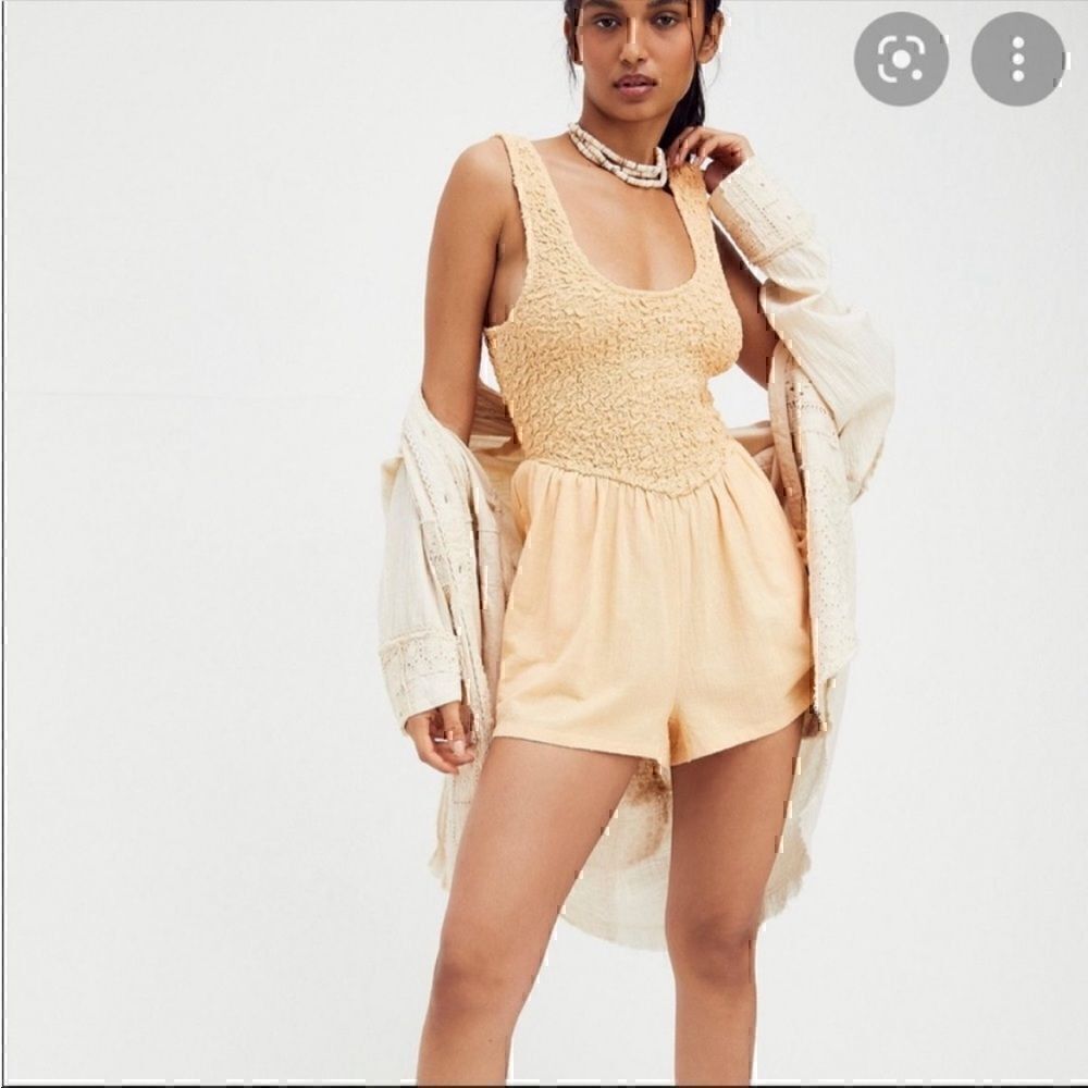 Free People Juliet Romper **IVORY**    